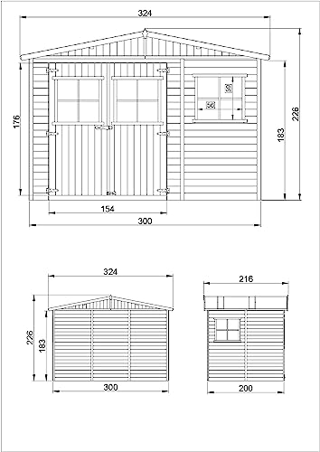 Wooden Garden Shed, Sheds and Outdoor Storage - Wooden Shed
