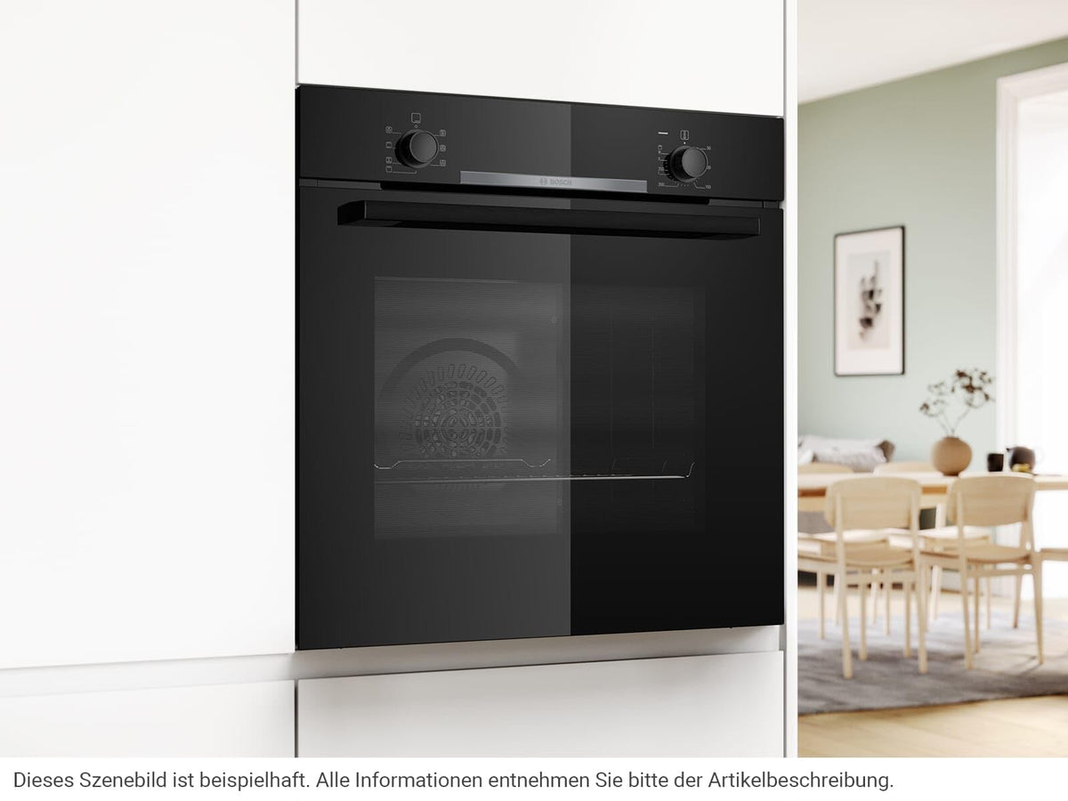 Bosch HBA272BB3, Stiftung Warentest GUT (2,0)*, Serie 4 Einbau-Backofen 60 x 60 cm, Pyrolyse-Selbstreinigung & Hydrolyse