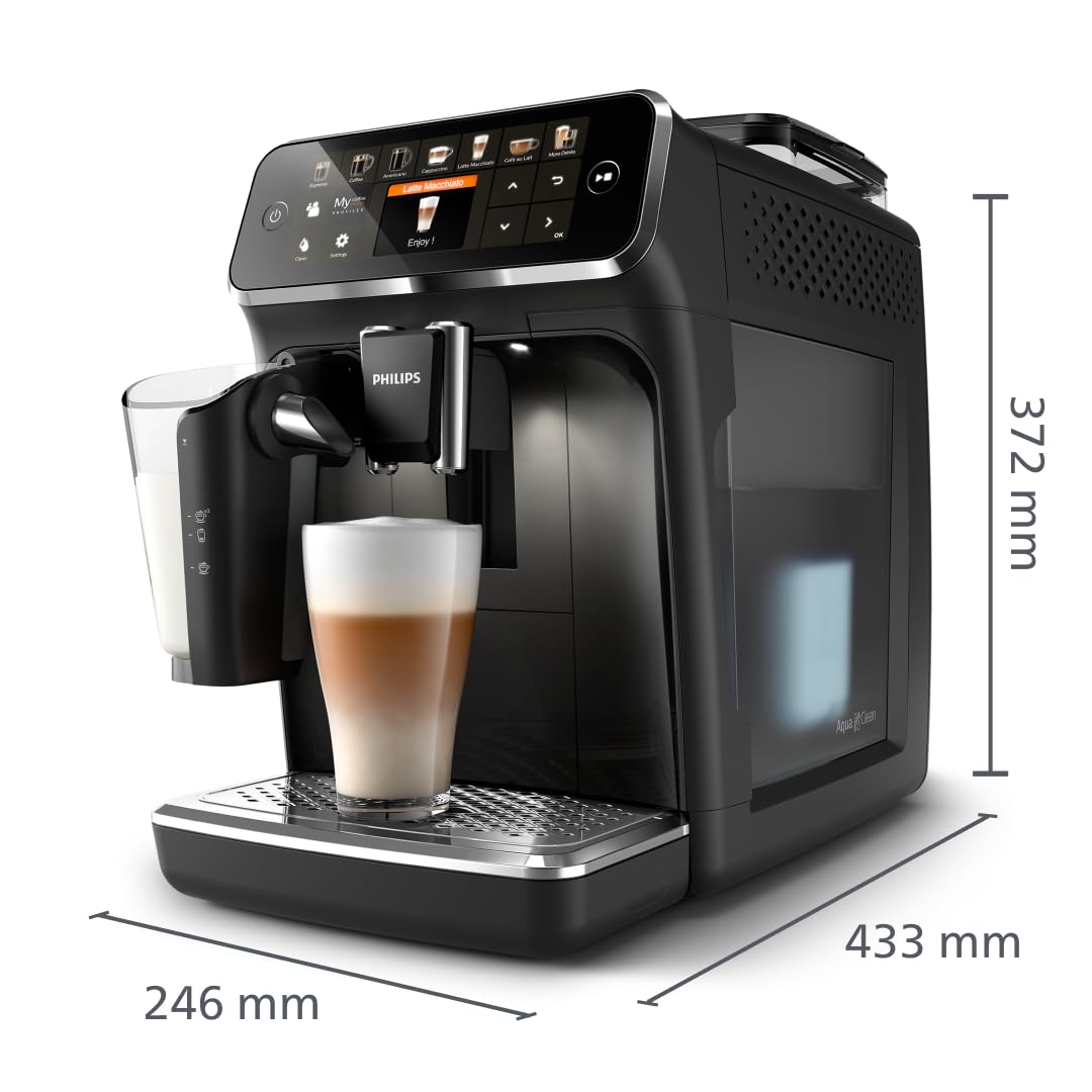 PHILIPS Kaffeevollautomat LatteGo 5400 Serie, Chrom, 12 Spezialitäten