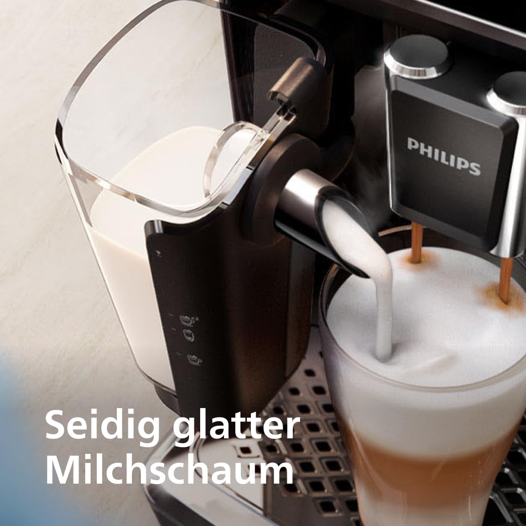 PHILIPS Kaffeevollautomat LatteGo 5400 Serie, Chrom, 12 Spezialitäten
