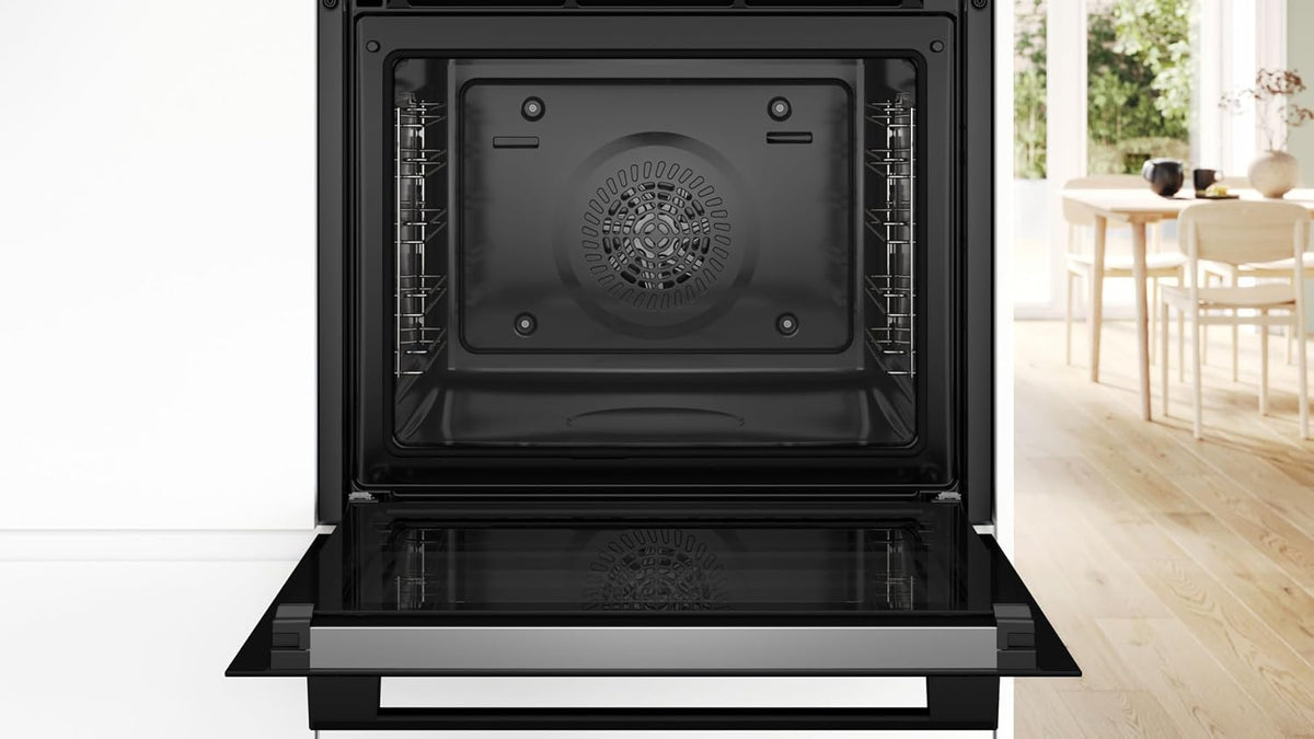 Bosch HBA272BB3, Stiftung Warentest GUT (2,0)*, Serie 4 Einbau-Backofen 60 x 60 cm, Pyrolyse-Selbstreinigung & Hydrolyse