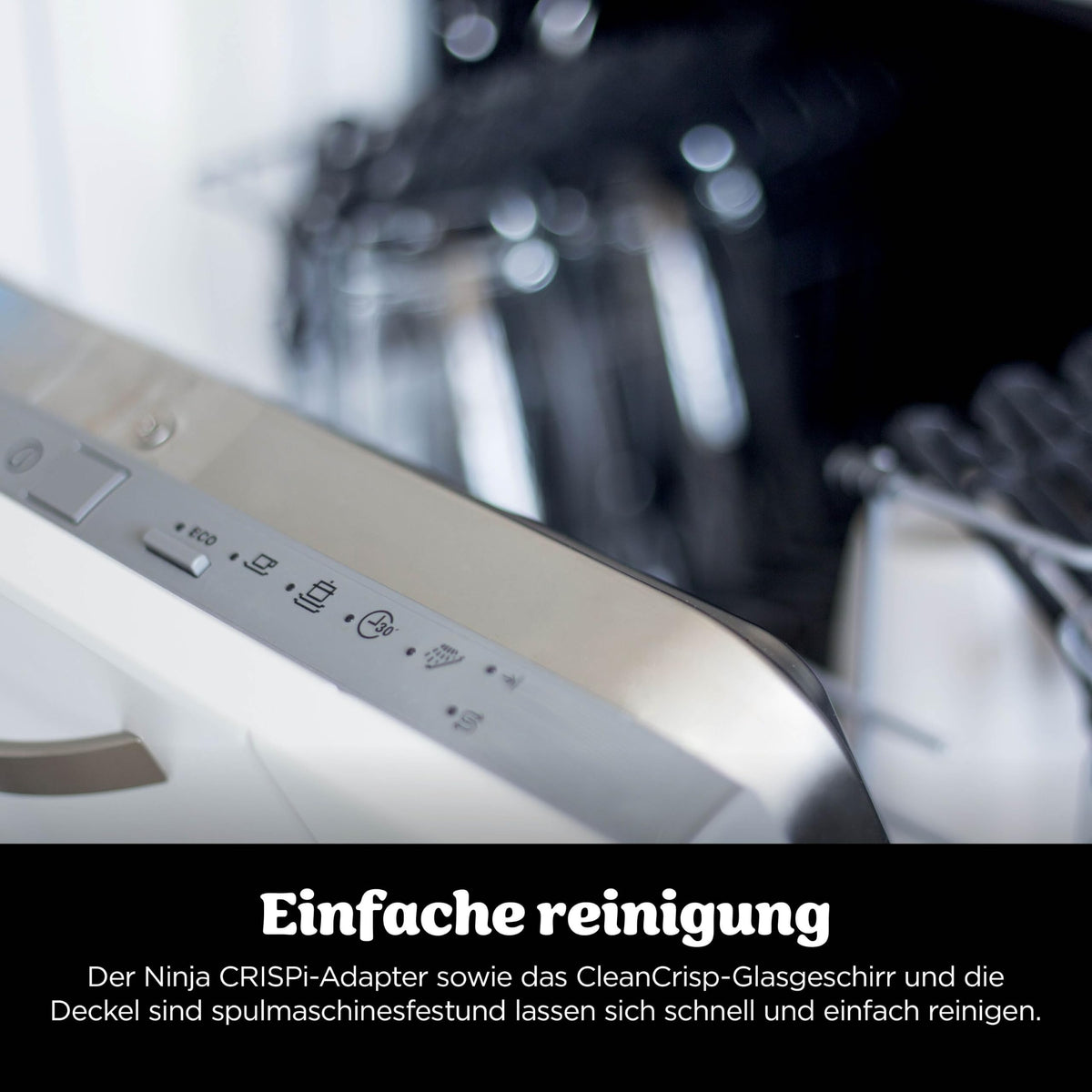 Ninja CRISPi tragbare Heißluftfritteuse, 3,8 l, 4-in-1, 1700 W, Stein