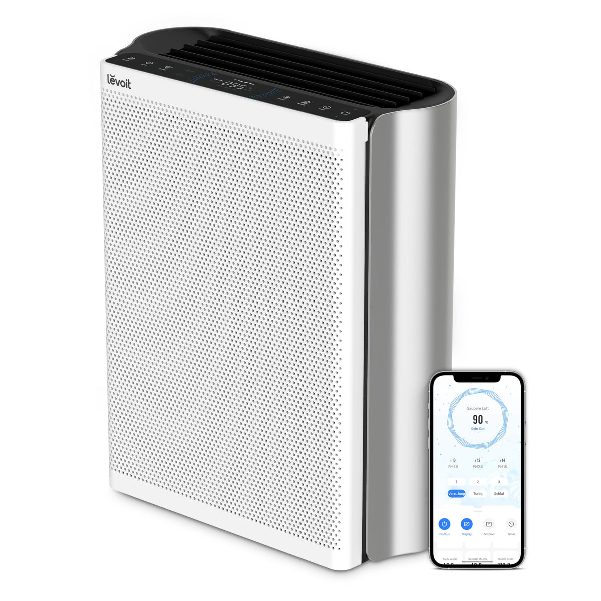 Levoit Core 300S Luftreiniger Allergiker mit APP, Auto-Modus, bis 50γ‘, WeiΓ