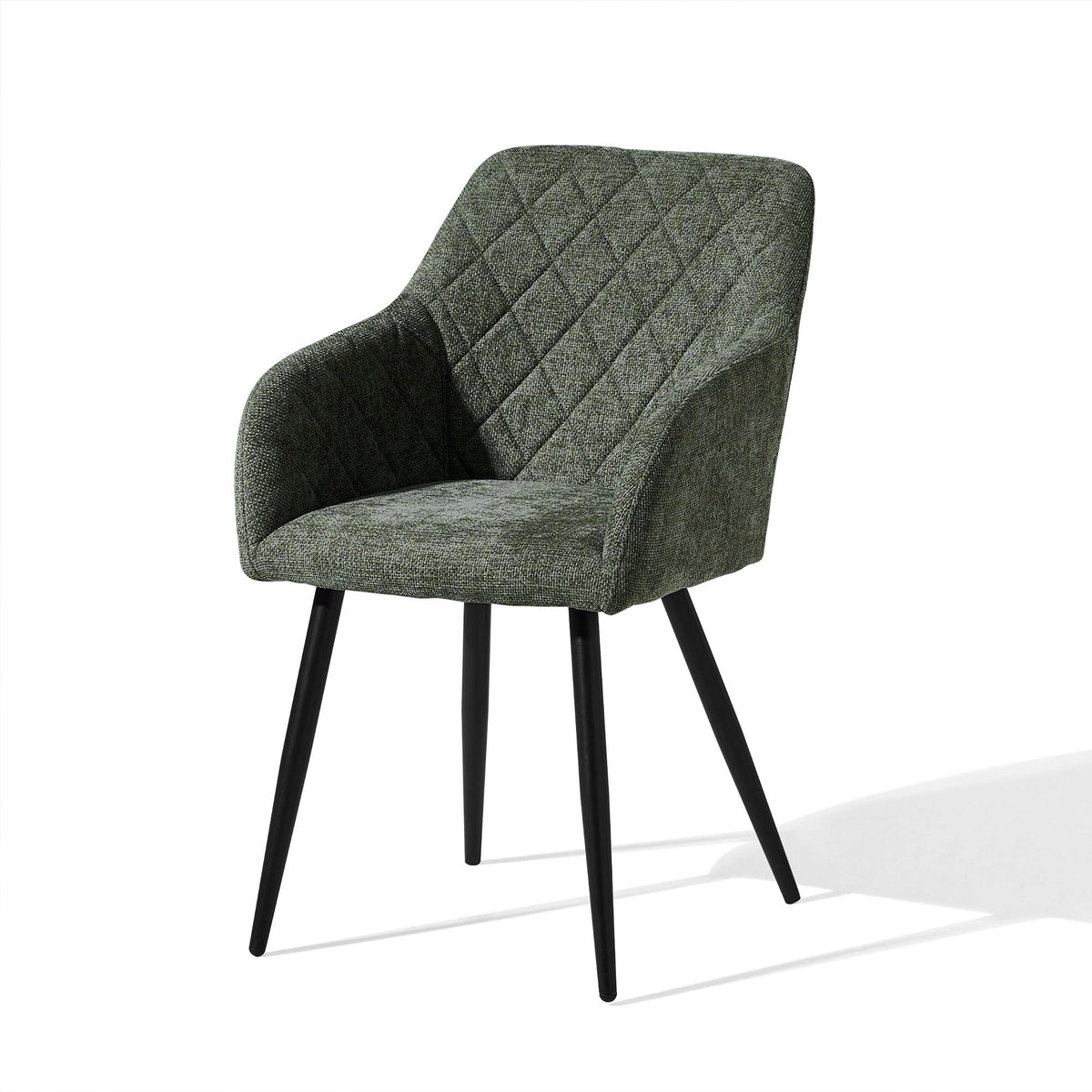 CLIPOP Esszimmerstühle 4er Set, Küchenstühle Grau Kunstlederstoff stühle Polsterstühle mit Armlehne Metallbeine Polstersessel Stühle für Esszimmer Küche (4, Kunstleder Grau)