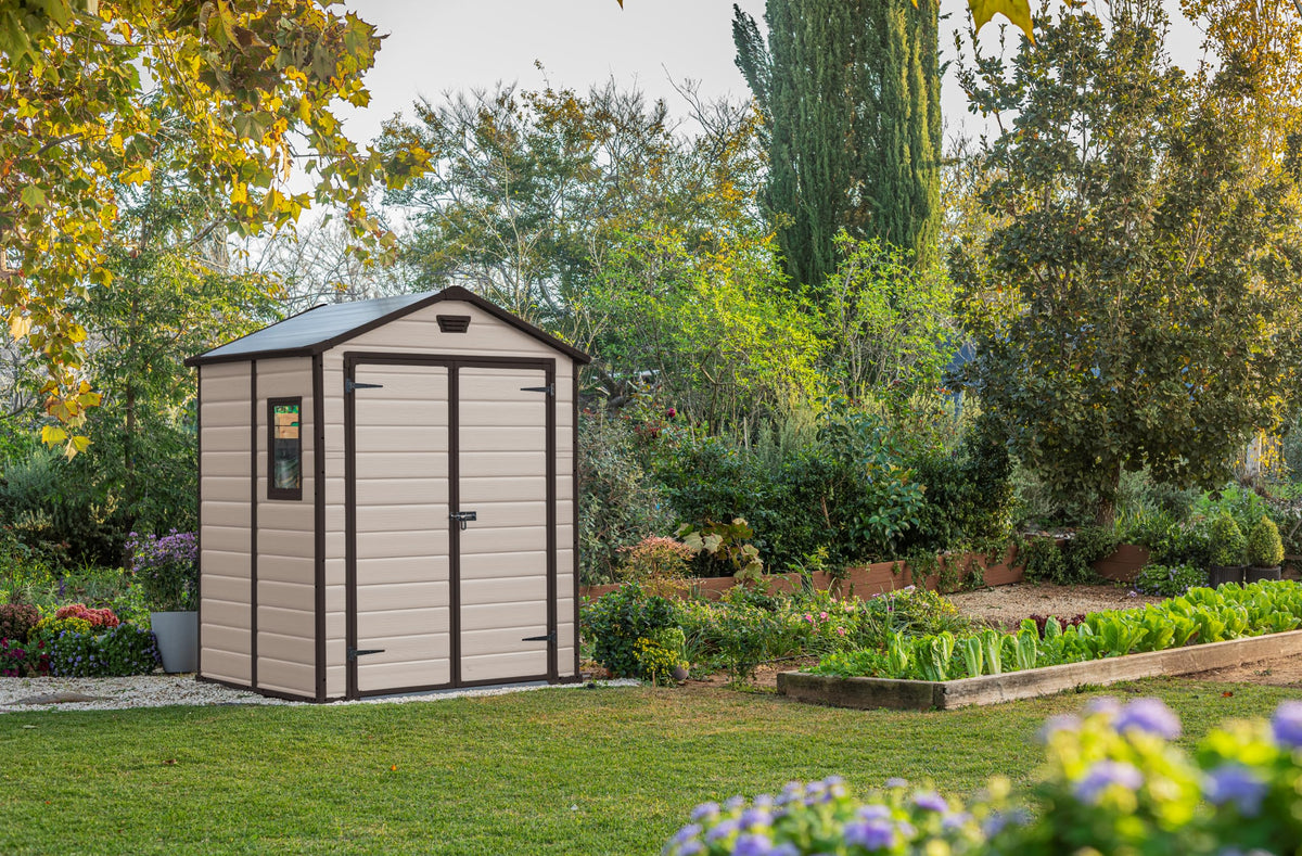 Keter Manor Outdoor Apex Double Door Garden Storage Shed