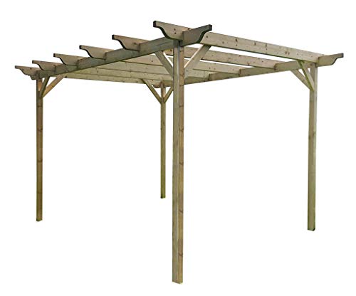 Wooden pergola kit - Sculpted design rafters