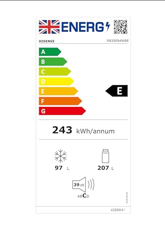 Hisense 60cm Freestanding 60/40 Fridge Freezer