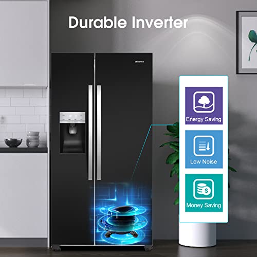 Hisense Freestanding Side-by-Side Door American Fridge Freezer