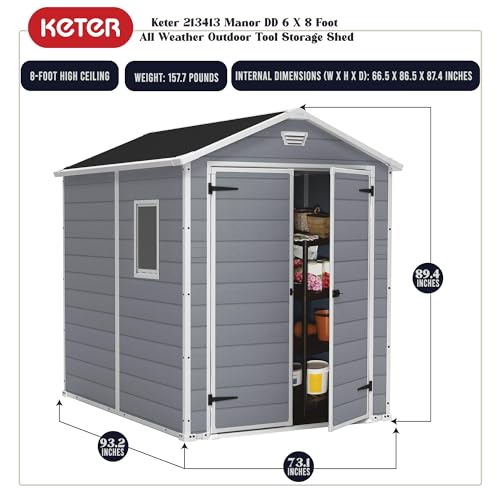 SPIG9 Keter Manor Outdoor Shed