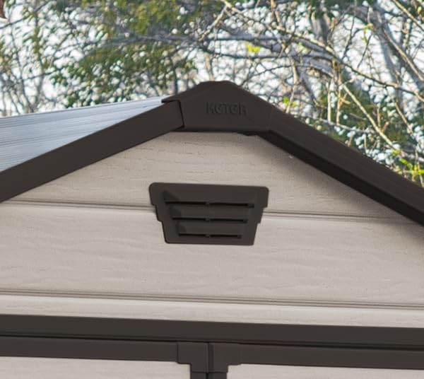 Keter Manor Outdoor Apex Double Door Garden Storage Shed