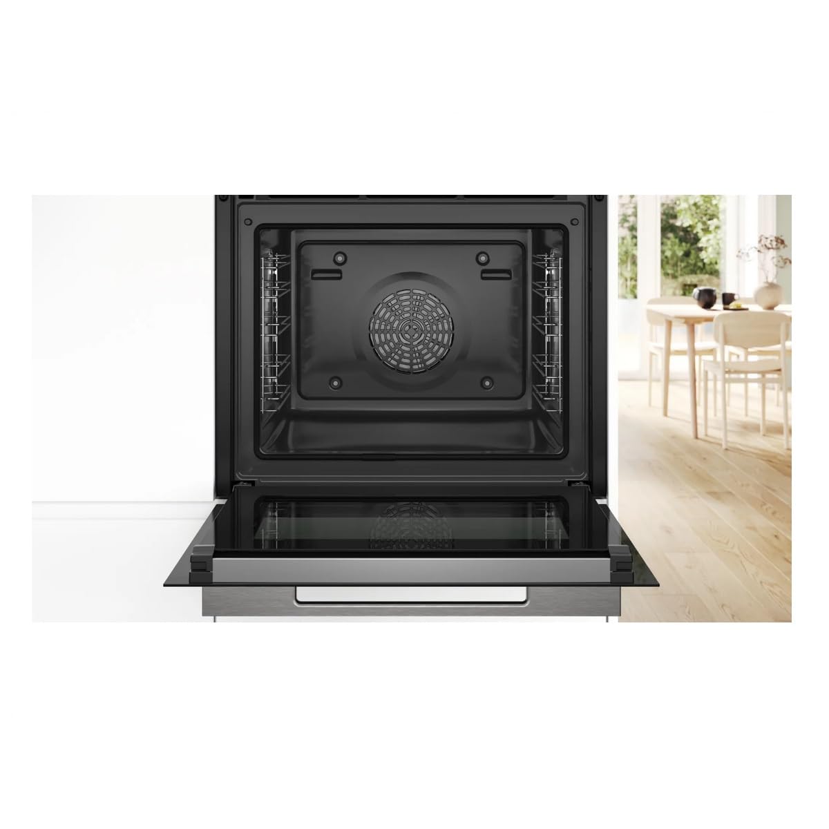 Bosch HBA272BB3, Stiftung Warentest GUT (2,0)*, Serie 4 Einbau-Backofen 60 x 60 cm, Pyrolyse-Selbstreinigung & Hydrolyse