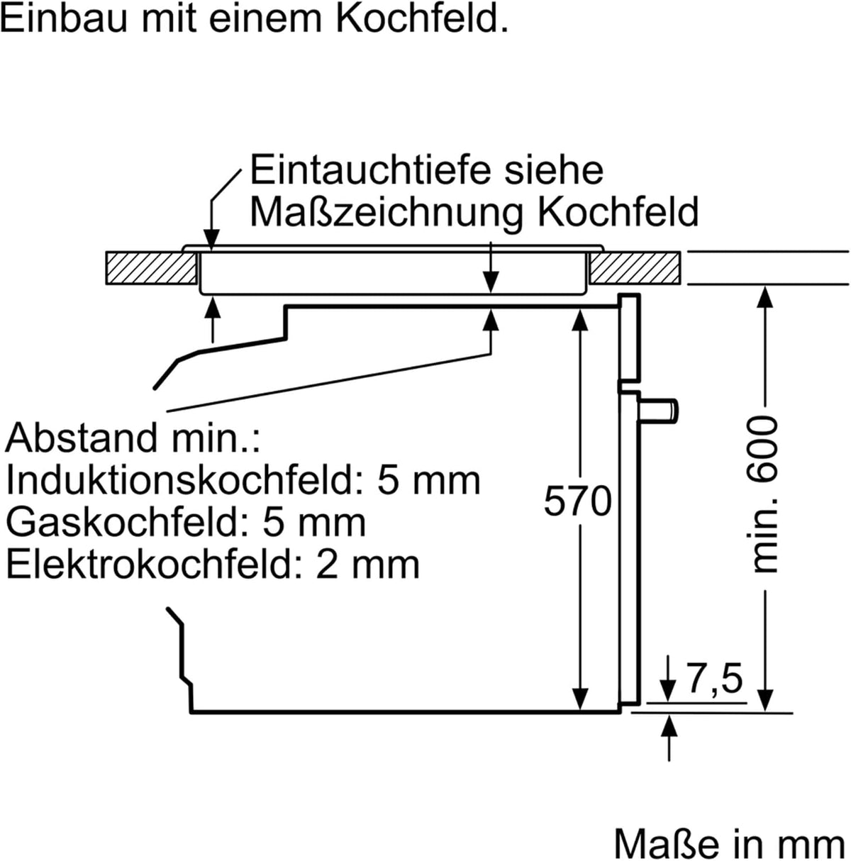 Bosch HBA272BB3, Stiftung Warentest GUT (2,0)*, Serie 4 Einbau-Backofen 60 x 60 cm, Pyrolyse-Selbstreinigung & Hydrolyse
