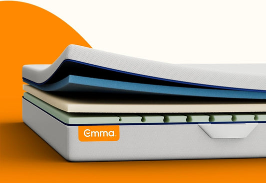 Emma One+ Matratze 100x200 H2 Mittelfest – Kühlende & atmungsaktive 3-Zonen-Schaummatratze – Ergonomisch
