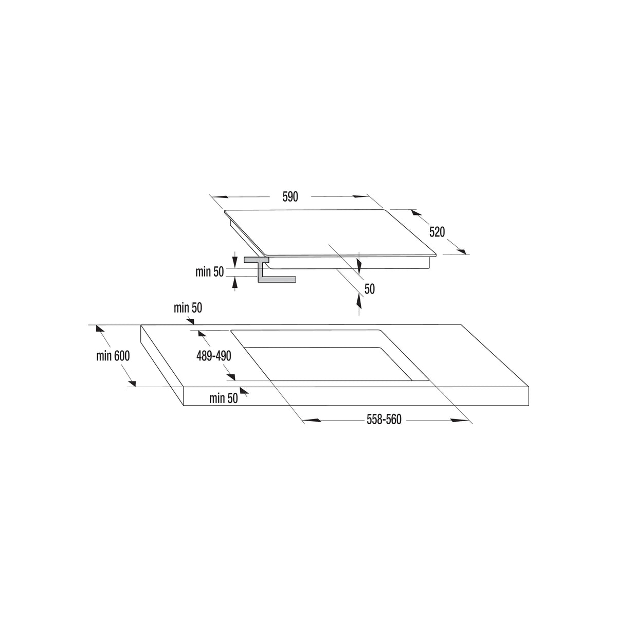 Gorenje Einbauherd-Set Heißluft Inox Set 4 mit Glaskeramik-Kochfeld / 77L / ExtraSteam / GentleClose & Open