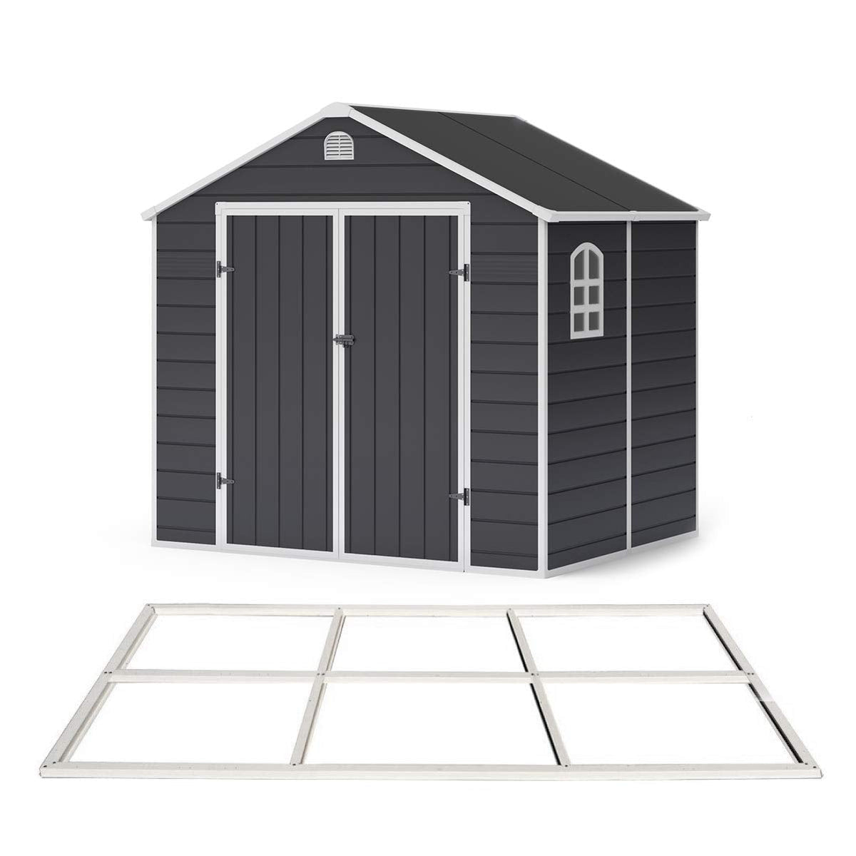 BillyOh 8x6 Ashford Apex Plastic Garden Shed