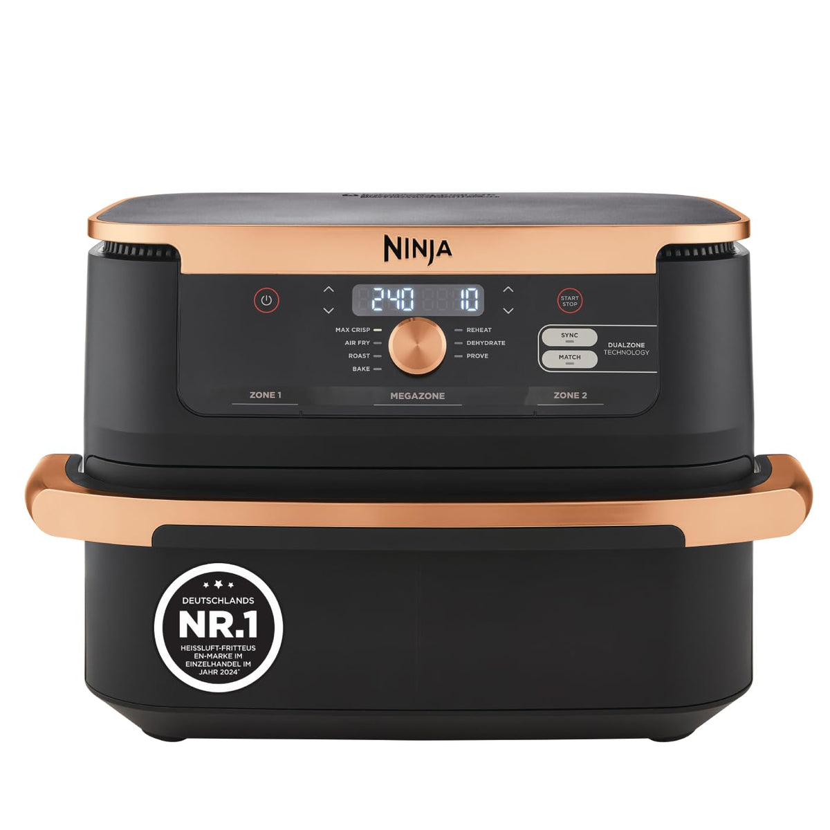 Ninja Foodi FlexDrawer Heißluftfritteuse, 10,4 L, Dual Zone, Schwarz