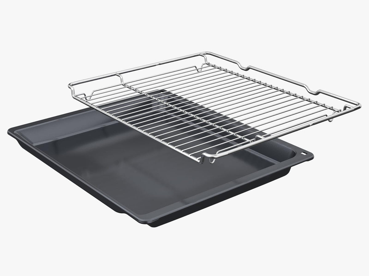 Bosch HBA272BB3, Stiftung Warentest GUT (2,0)*, Serie 4 Einbau-Backofen 60 x 60 cm, Pyrolyse-Selbstreinigung & Hydrolyse
