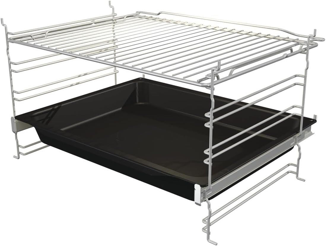 Gorenje Einbauherd-Set Heißluft Inox Set 4 mit Glaskeramik-Kochfeld / 77L / ExtraSteam / GentleClose & Open
