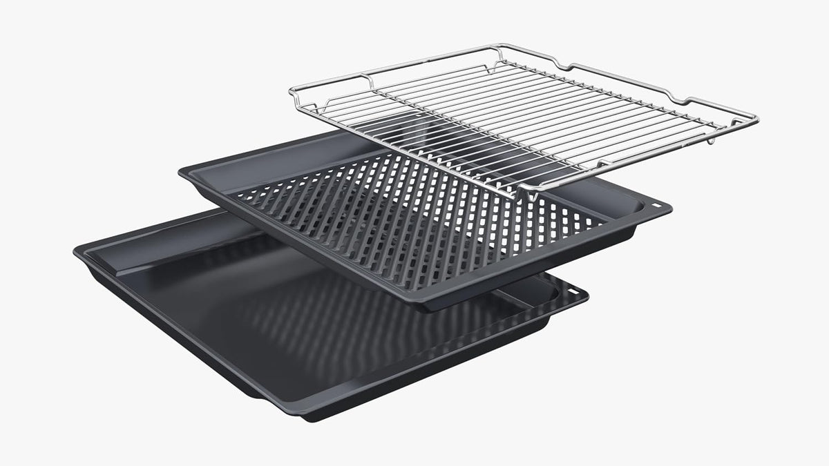 Bosch HBA272BB3, Stiftung Warentest GUT (2,0)*, Serie 4 Einbau-Backofen 60 x 60 cm, Pyrolyse-Selbstreinigung & Hydrolyse