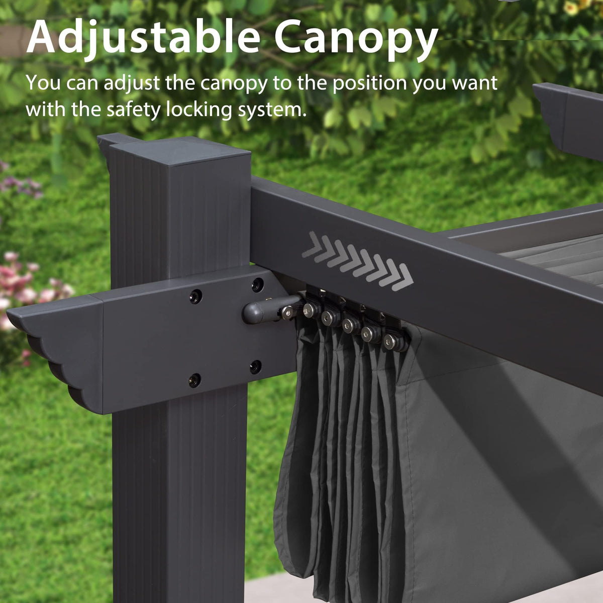 PURPLE LEAF 3 X 5.48M Metal Pergola