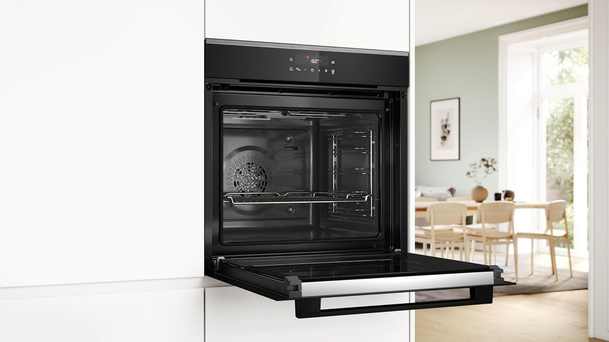 Bosch HBA272BB3, Stiftung Warentest GUT (2,0)*, Serie 4 Einbau-Backofen 60 x 60 cm, Pyrolyse-Selbstreinigung & Hydrolyse