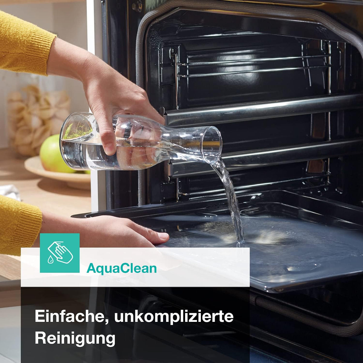 Gorenje Einbauherd-Set Heißluft Inox Set 4 mit Glaskeramik-Kochfeld / 77L / ExtraSteam / GentleClose & Open