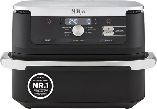 Ninja Foodi FlexDrawer Heißluftfritteuse, 10,4 L, Dual Zone, Schwarz