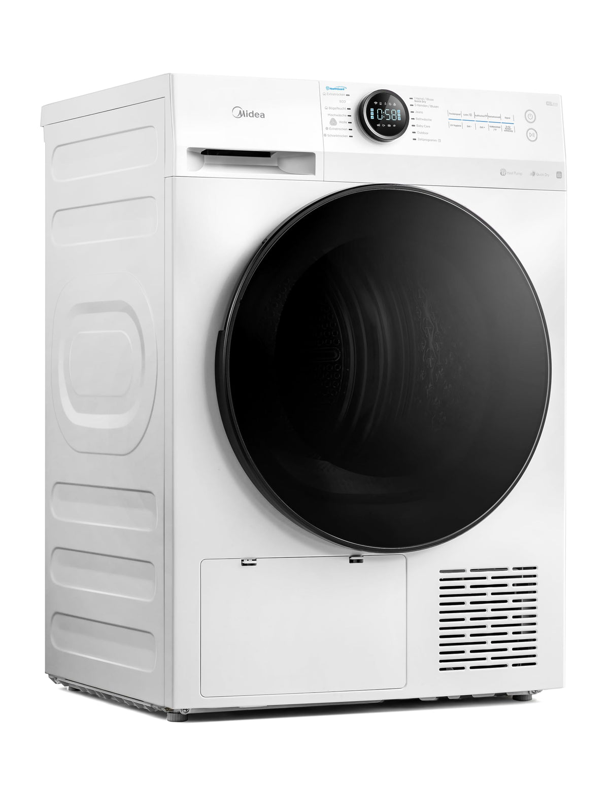 Midea Wärmepumpentrockner 8 kg Energieklasse C Fernsteuerung MD20EH80WB-A3