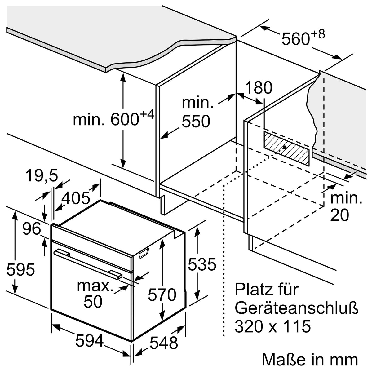 Siemens iQ700 Smarter Einbau-Backofen 60 x 60 cm Edelstahl HB774G1B1