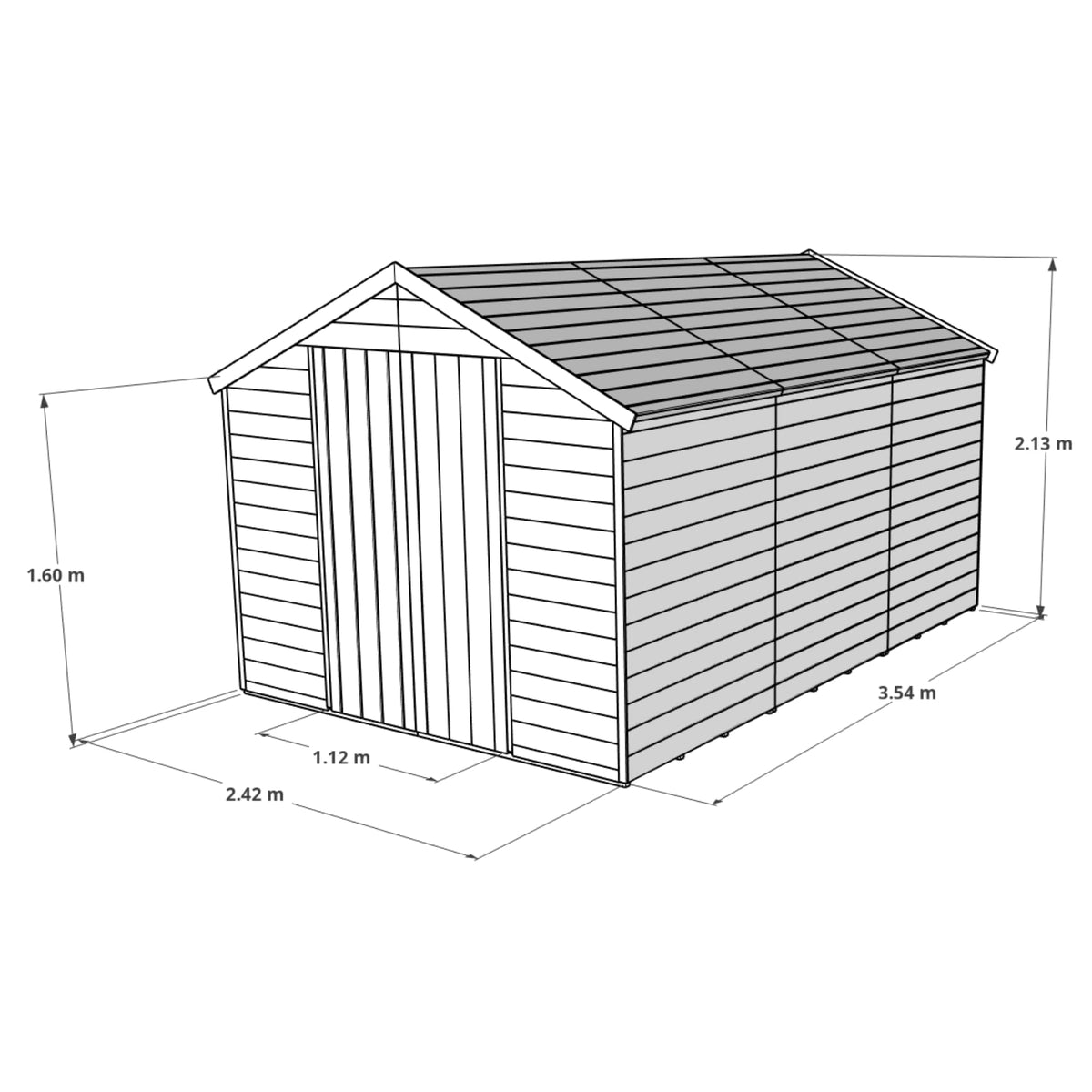 BillyOh Keeper Overlap Garden Shed