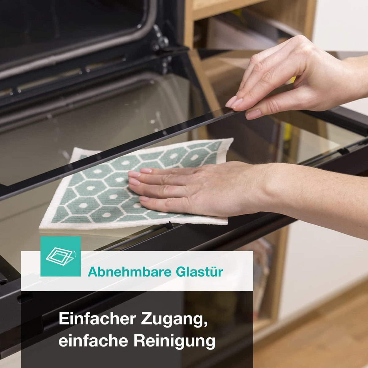 Gorenje Einbauherd-Set Heißluft Inox Set 4 mit Glaskeramik-Kochfeld / 77L / ExtraSteam / GentleClose & Open