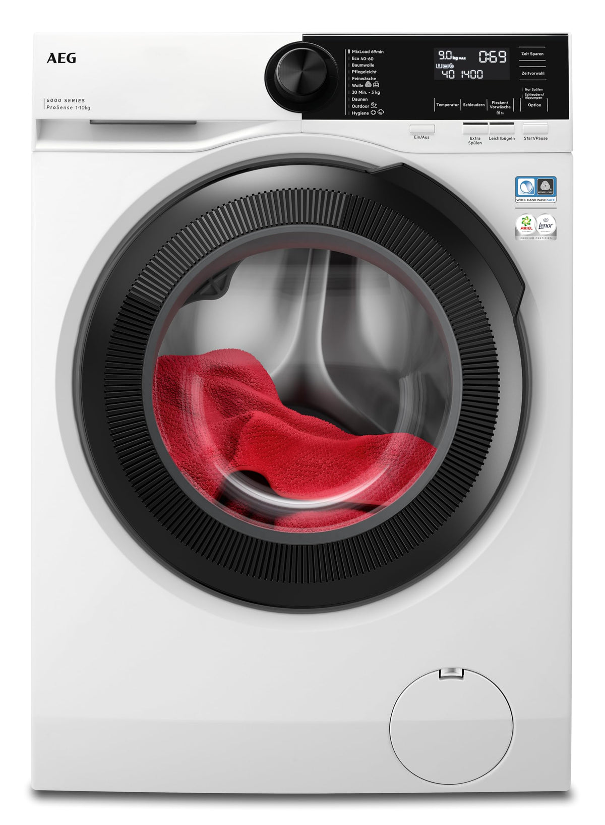 AEG Serie 6000 Waschmaschine 8 kg, ProSense Mengenautomatik, L6AMZ48FL