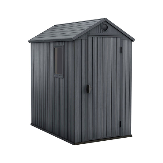Keter Darwin Outdoor Apex Single Door Garden Storage Shed